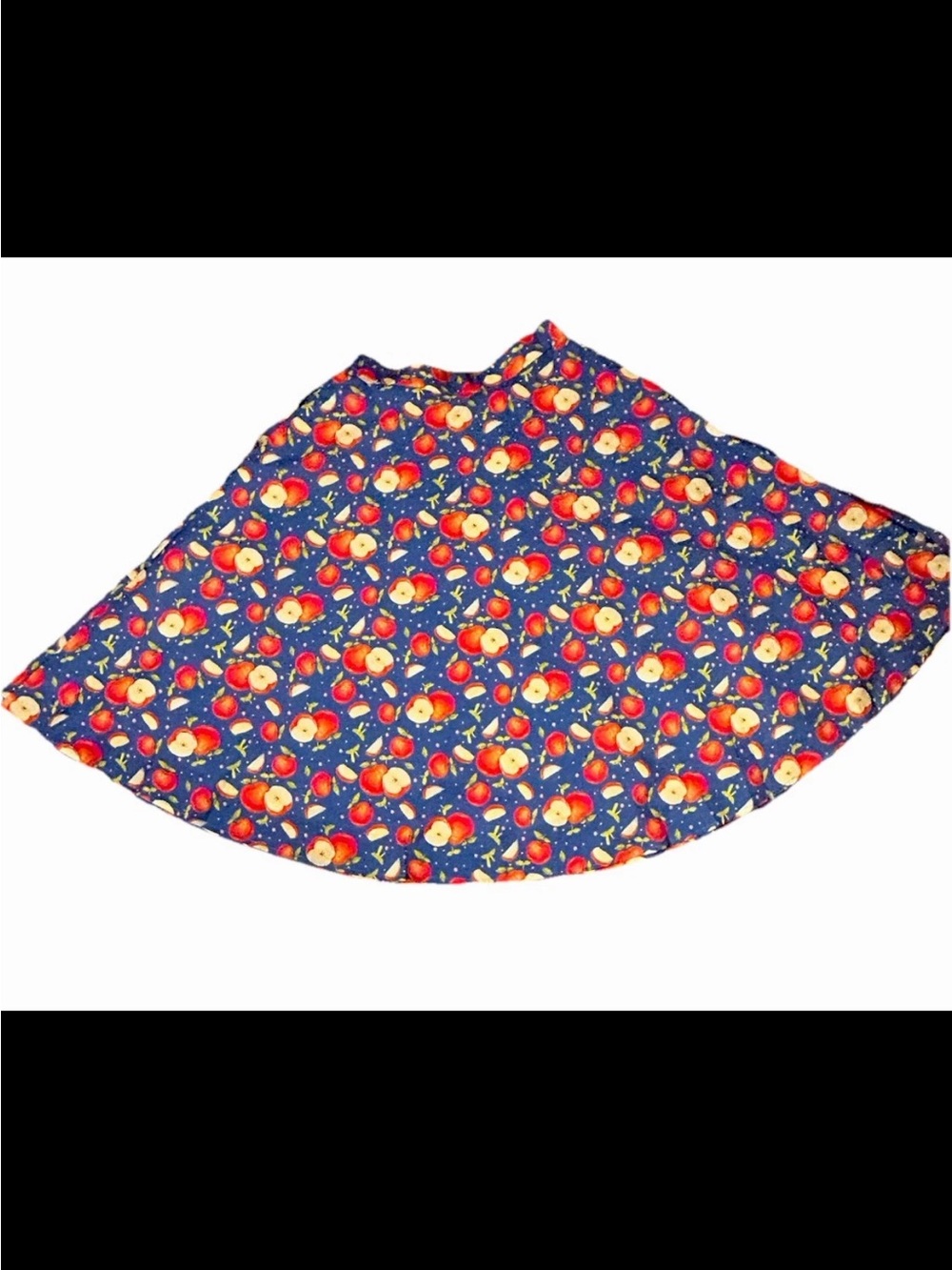 TULIP B  Cotton Twirl APPLE Skirt, Pockets, Lined Vintage Inspired